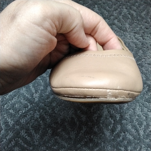 Lucky Brand Emmie Leather Ballet Flats Nude - 8 - Picture 9 of 9